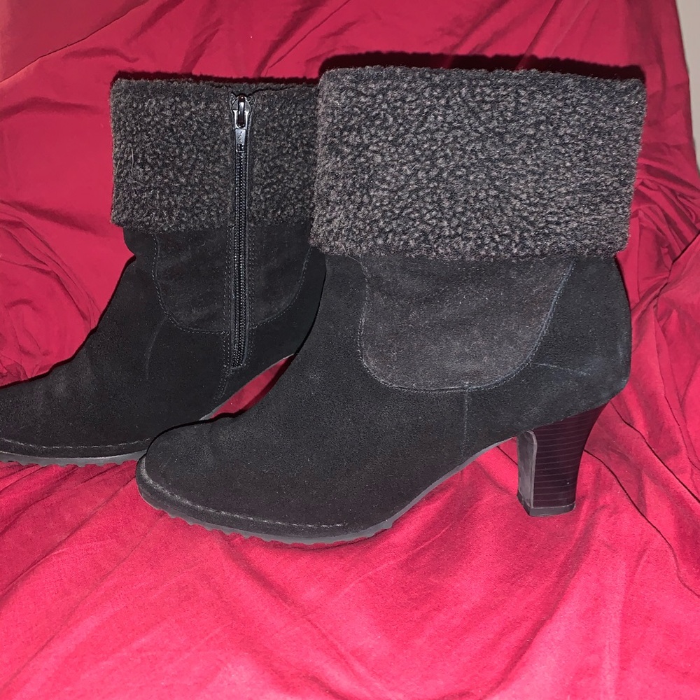 Black Suede Ankle Boots